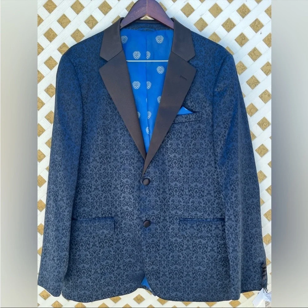 Vince Camuto Men's Slim-Fit Twill Sport Coat Blazer blue 40R NWT
